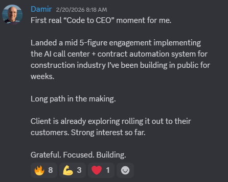Damir — Discord win
